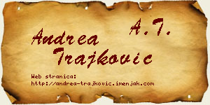 Andrea Trajković vizit kartica
